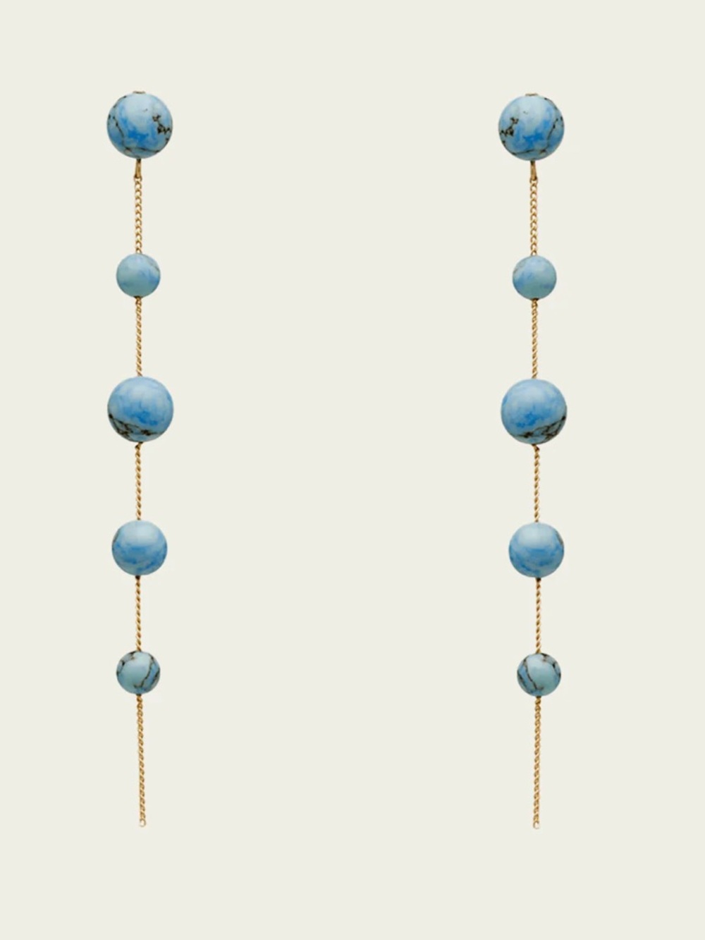 Cult Gaia Atum Earrings in Ibiza Turquoise - Picture 2 of 9